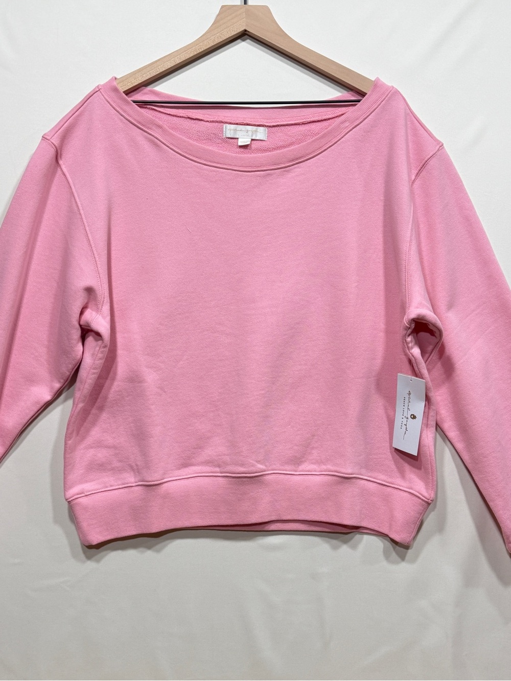 Spiritual Gangster Pink Crewneck Sweatshirt 100% Cotton NWT Size L